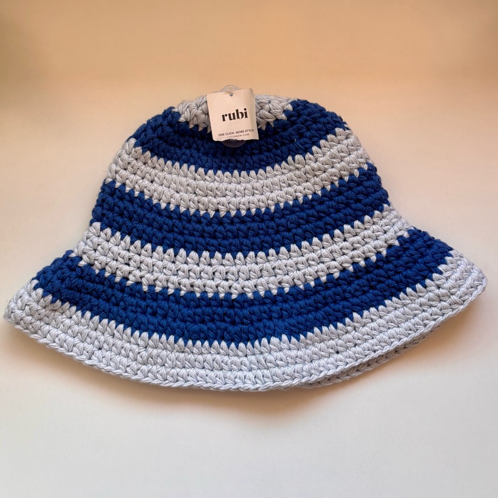 NWT Rubi Crochet Bucket Hat